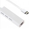 DOBO USB 3.1 tipo C a RJ45 3-Port Hub USB 3.1 LAN Adattatore di ret...
