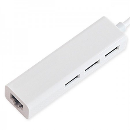 USB 3.1 tipo C a RJ45 3-Port Hub USB 3.1 LAN Adattatore di rete Ethernet