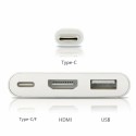 Adattatore da Type-C a HDMI Multi porta USB 3.1 porta audio video risoluzione 4K