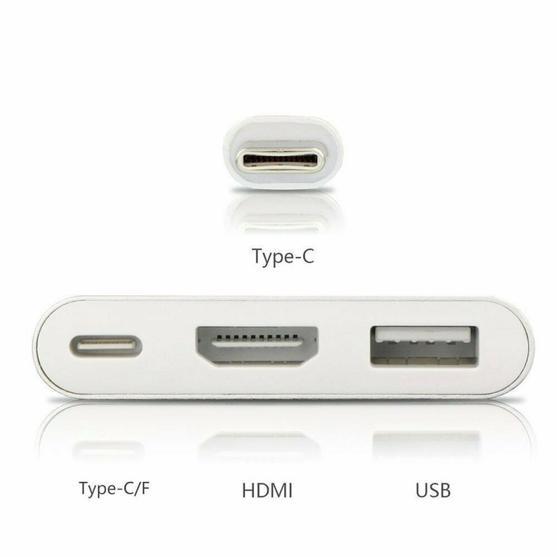 Adattatore da Type-C a HDMI Multi porta USB 3.1 porta audio video risoluzione 4K