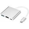 DOBO Adattatore da Type-C a HDMI Multi porta USB 3.1 porta audio vi...