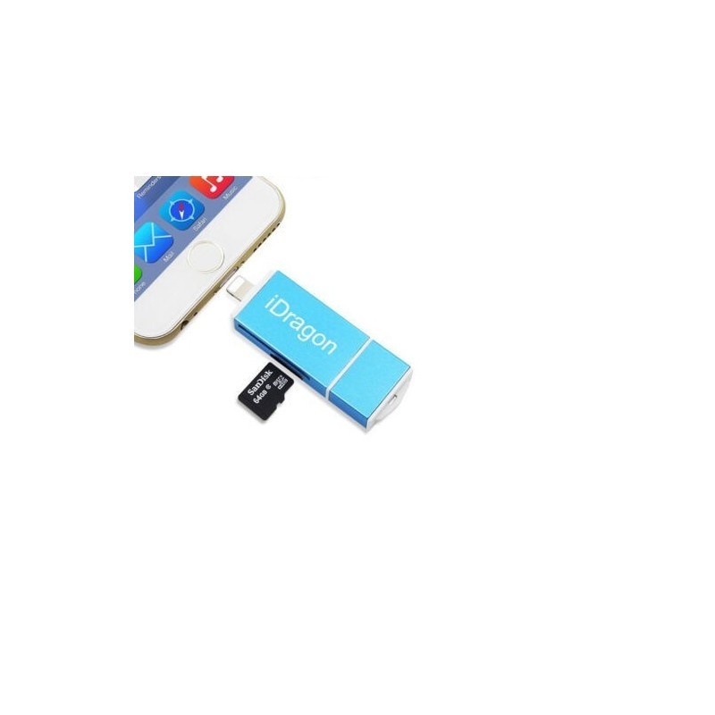 DOBO Lettore micro SD schede di memoria attacco Lightning e micro U...