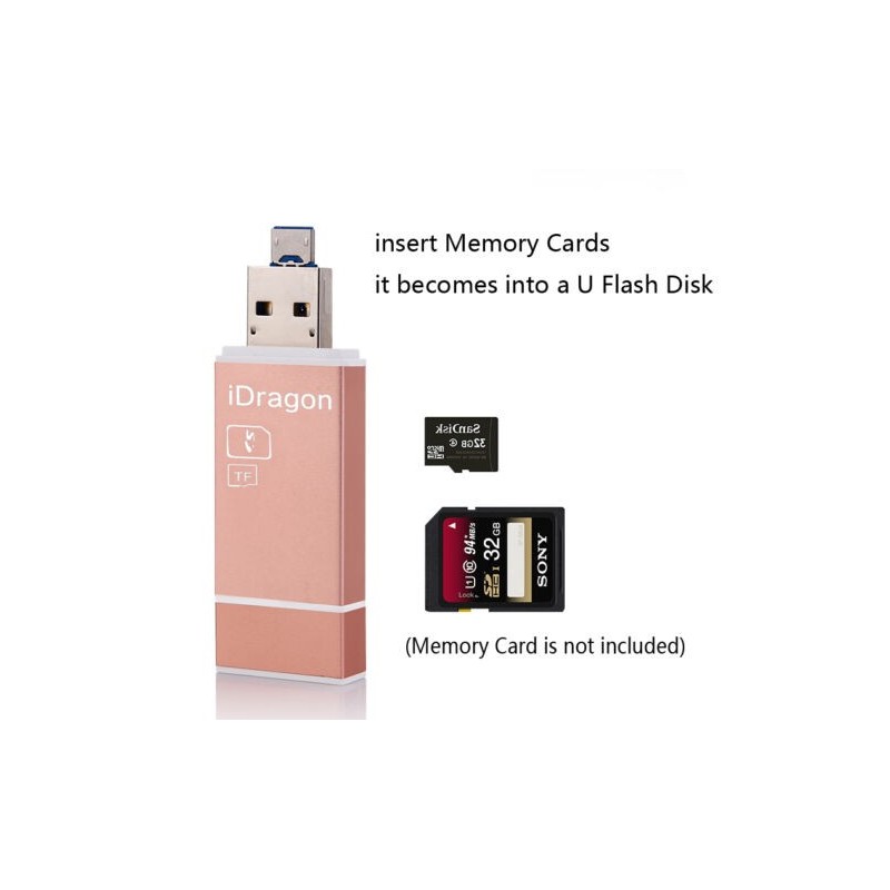 DOBO Lettore micro SD schede di memoria attacco Lightning e micro U...