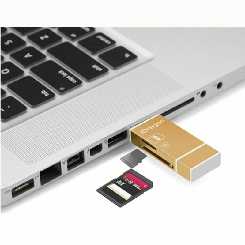 DOBO Lettore micro SD schede di memoria attacco Lightning e micro U...