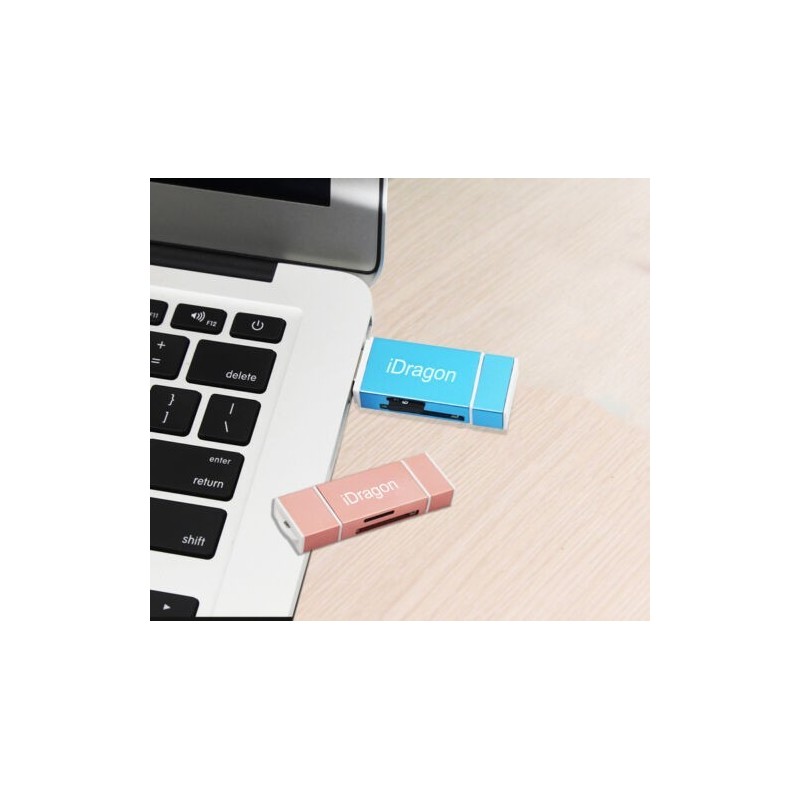DOBO Lettore micro SD schede di memoria attacco Lightning e micro U...