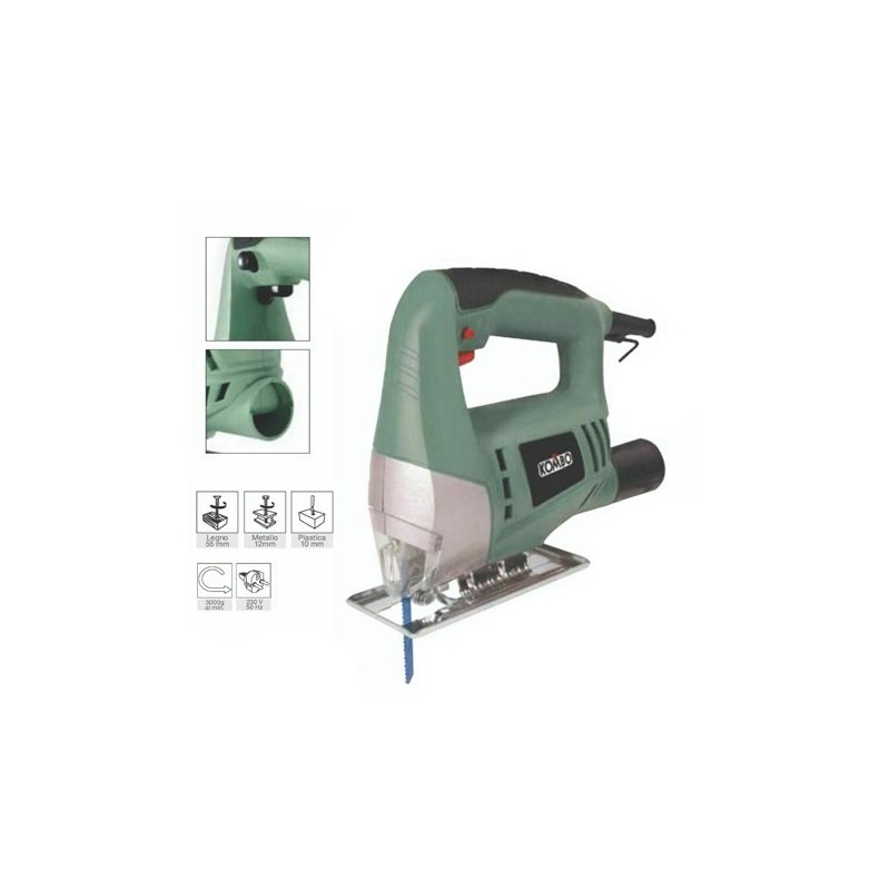 KOMBO SEGHETTO ALTERNATIVO 400 W CAPACITA DI TAGLIO LEGNO PLASTICA  1 LAMA