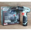 Trapano avvitatore con batteria litio 12V fori legno ferro muro ergonomico LED