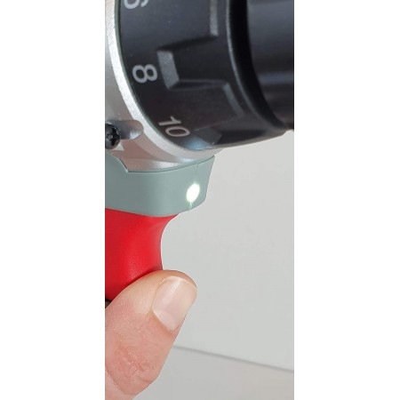Trapano avvitatore con batteria litio 12V fori legno ferro muro ergonomico LED