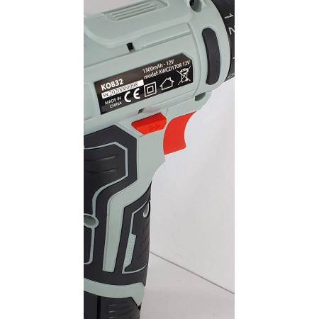 Trapano avvitatore con batteria litio 12V fori legno ferro muro ergonomico LED