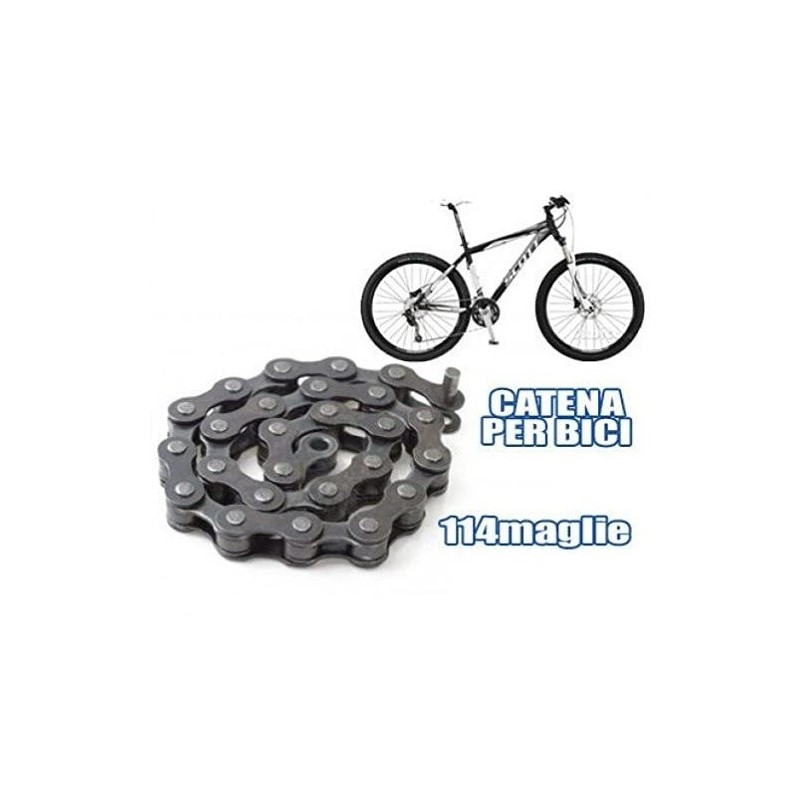Catena ricambio Bicletta bici 114 Maglie strada bike acciaio bici 114L