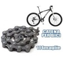 Catena ricambio Bicletta bici 116 Maglie strada bike acciaio bici 116L