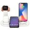 Andowl 3 in 1 base ricarica docking station wireless per Apple iPho...