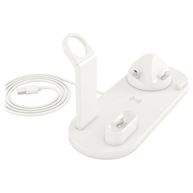 Andowl 3 in 1 base ricarica docking station wireless per Apple iPho...