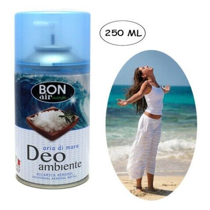 Deodorante ambiente 250ml con erogatore automatico aroma aria di ma...