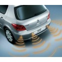 Kit 4 sensori parcheggio bianco cicalino senza display auto furgone retromarcia