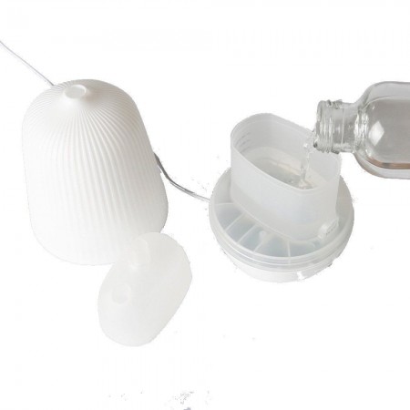 Diffusore di aromi umidificatore aromaterapia purifica aria e colorata lampada di design 100ml - Diffusore lampada relax design