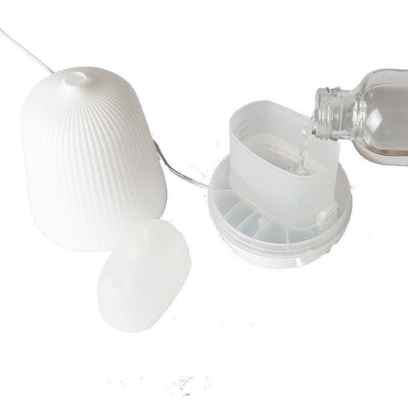 Diffusore di aromi umidificatore aromaterapia purifica aria e colorata lampada di design 100ml - Diffusore lampada relax design