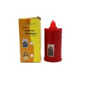 2x Lumino votivo candela elettrico Led batteria rosso altezza 15 Cm cero fiamma