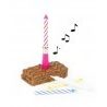 - Senza marca/Generico - 2x Candeline per compleanno base musicale ...