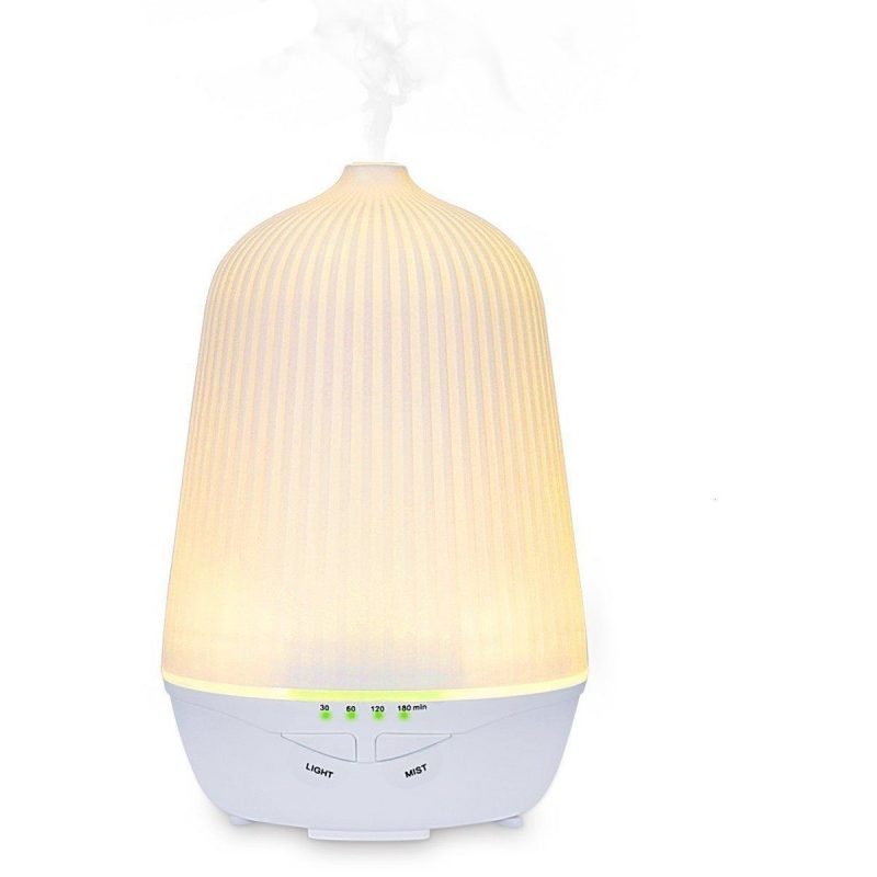 Diffusore di aromi umidificatore aromaterapia purifica aria e colorata lampada di design 100ml - Diffusore lampada relax design
