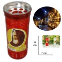 Lumino votivo T.50 19 Cm extra Santo Padre Pio Candela cera bianca lume