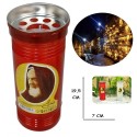 Lumino votivo T.60 19,5 Cm extra Santo Padre Pio Candela cera bianca lume