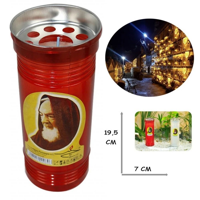 - Senza marca/Generico - Lumino votivo T.60 19,5 Cm extra Santo Pad...