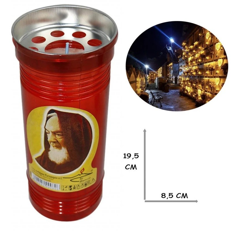 - Senza marca/Generico - Lumino votivo T.80 19,5 Cm extra Santo Pad...