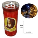 Lumino votivo T100 22,5 Cm extra Santo Padre Pio Candela cera bianca lume