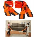 Cinghia per trasporto trasloco e sollevamento mobili carichi pesanti e elettrodomestici - 2 Pezzi