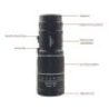 Monocolo telescopico 16 x 52 con zoom cannocchiale modulare caccia ...