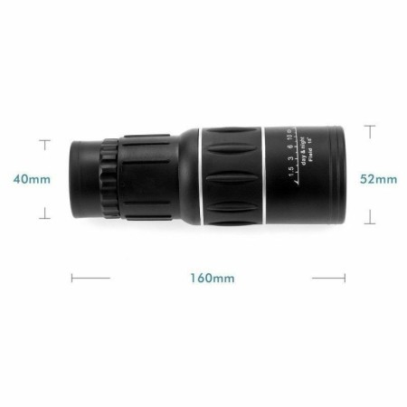 Monocolo telescopico 16 x 52 con zoom cannocchiale modulare caccia ingrandimento
