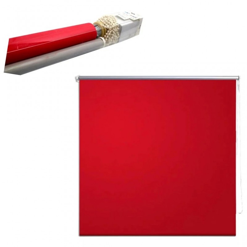 Tenda in tessuto tinta unita con asta a rullo 180x200 Cm oscurante chic moderno