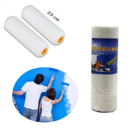 RICAMBIO PER RULLO RADIATORE PER PITTURA IN TESSUTO ACRILICO 23CM