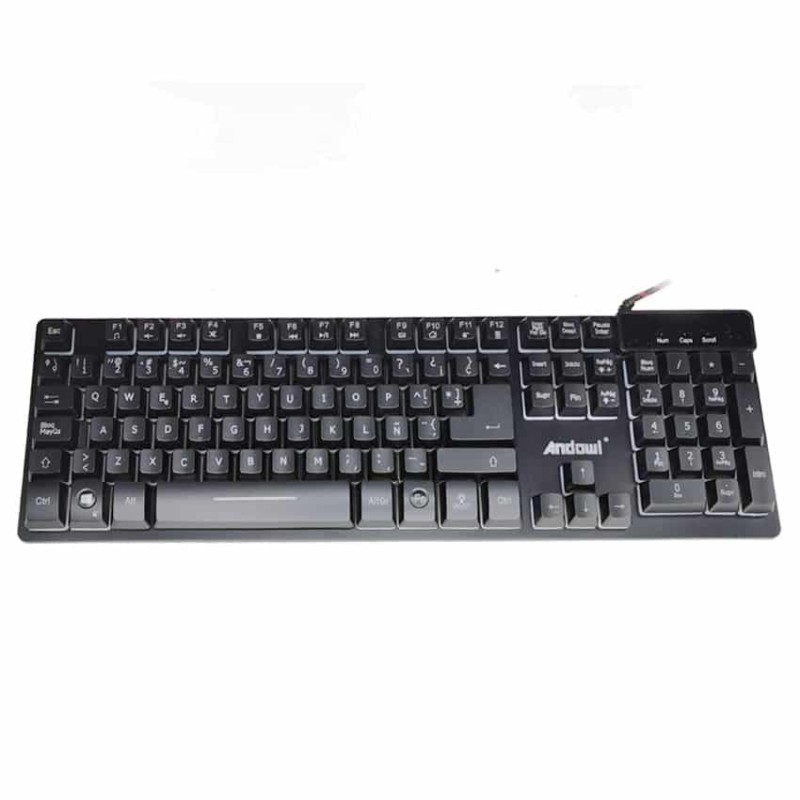 Andowl Gaming tastiera e mouse slim da gioco layout italiano Led RG...
