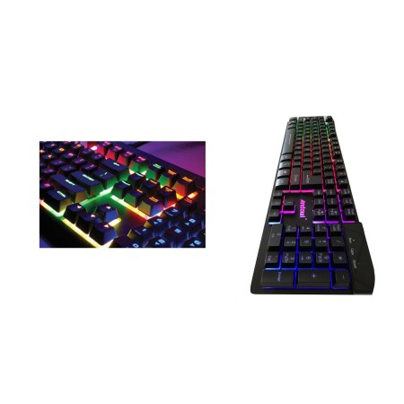 Gaming tastiera e mouse slim da gioco layout italiano Led RGB USB cavo colori