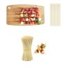 DOBO 300 PZ SPIEDINI BAMBOO 30CM ANTIPASTI CARNE BBQ SPIEDINI DECOR...