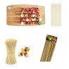 DOBO 300 PZ SPIEDINI BAMBOO 25CM ANTIPASTI CARNE BBQ SPIEDINI DECOR...