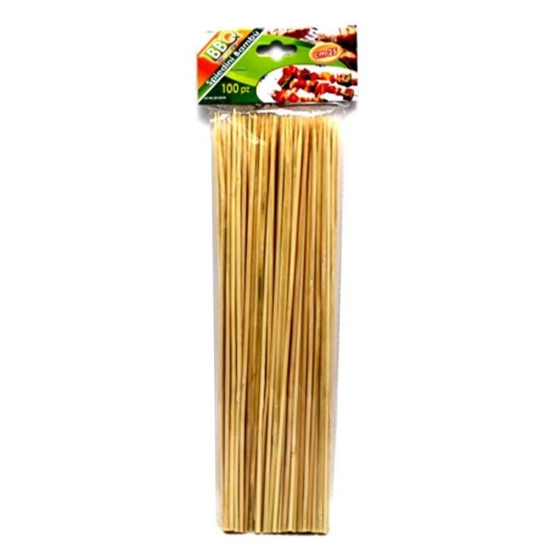 DOBO 300 PZ SPIEDINI BAMBOO 25CM ANTIPASTI CARNE BBQ SPIEDINI DECOR...