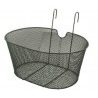 Generico CESTINO ANTERIORE OVALE CON GANCI 38x30x22 CM BICICLETTA C...