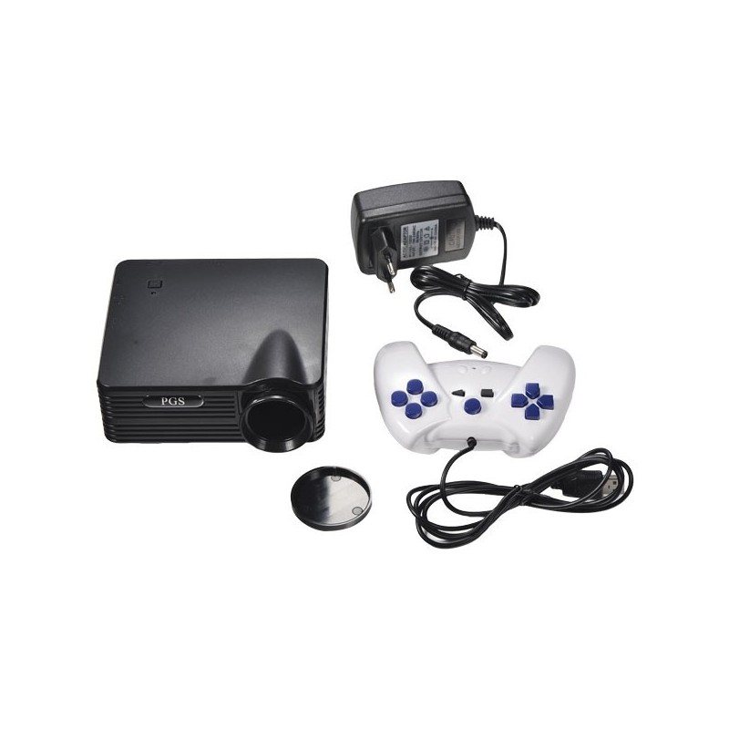 Mini proiettore P2P MMX 16 giochi Joystick Risoluzione 680x480 TV Film proietta