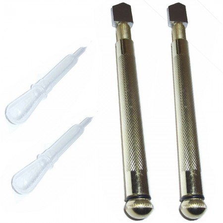 2x Taglia vetro con serbatoio olio diamante tagliavetro incisore vetri ceramica