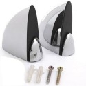 2x Staffe di fissaggio per mensola in vetro cromato lucido bagno staffa Max 25Kg