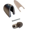 2x Staffe di fissaggio per mensola in vetro cromato lucido bagno staffa Max 25Kg