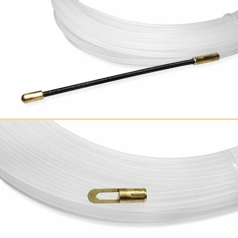Generico SONDA MOLLA PASSACAVO 5 MT 3MM IN NYLON FILO PILOTA PASSA ...