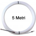 SONDA MOLLA PASSACAVO 5 MT 3MM IN NYLON FILO PILOTA PASSA CAVO ELETTRICO