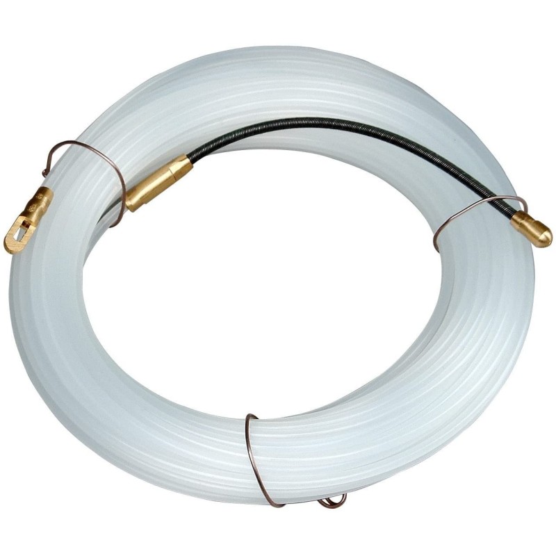 SONDA MOLLA PASSACAVO 10 MT 3MM IN NYLON FILO PILOTA PASSA CAVO ELETTRICO