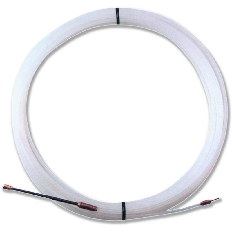 Generico SONDA MOLLA PASSACAVO 10 MT 3MM IN NYLON FILO PILOTA PASSA...