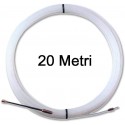 SONDA MOLLA PASSACAVO 20 MT 3MM IN NYLON FILO PILOTA PASSA CAVO ELETTRICO