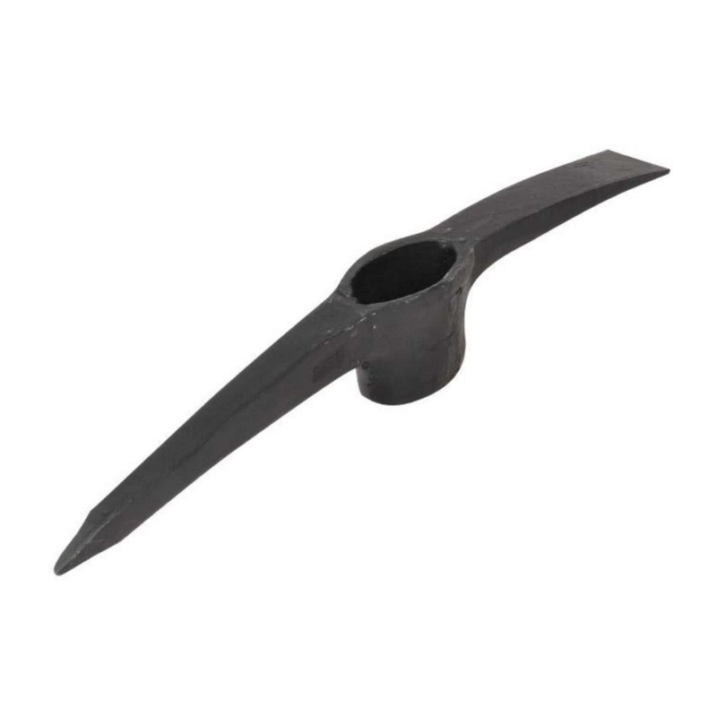 Ascia piccone in acciaio forgiato 2 Kg testa Nero senza manico